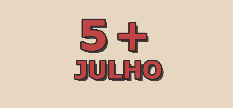 5 artigos mais acessados em julho
