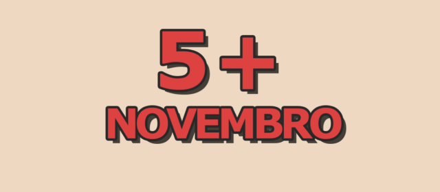 5 artigos mais acessados em novembro
