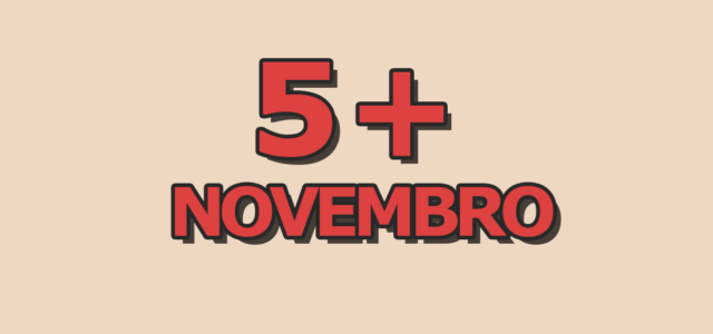 5 artigos mais acessados em novembro