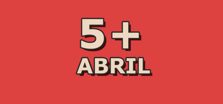 5 artigos mais acessados em abril